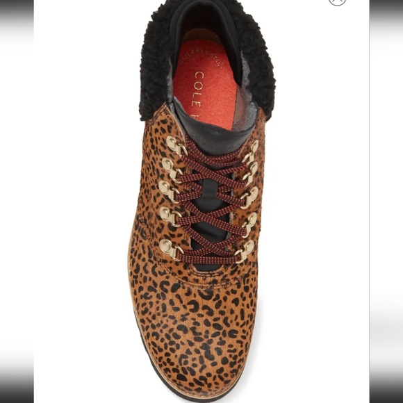 Cole Haan Nantucket Rugged Real Fur Natural Sheep Shearling Women's Booties - Picture 4 of 13